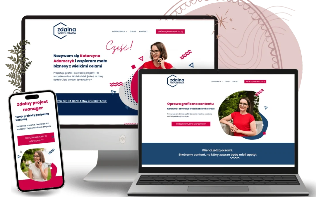 Zdalna Współpraca – strona dla project managerki i graficzki