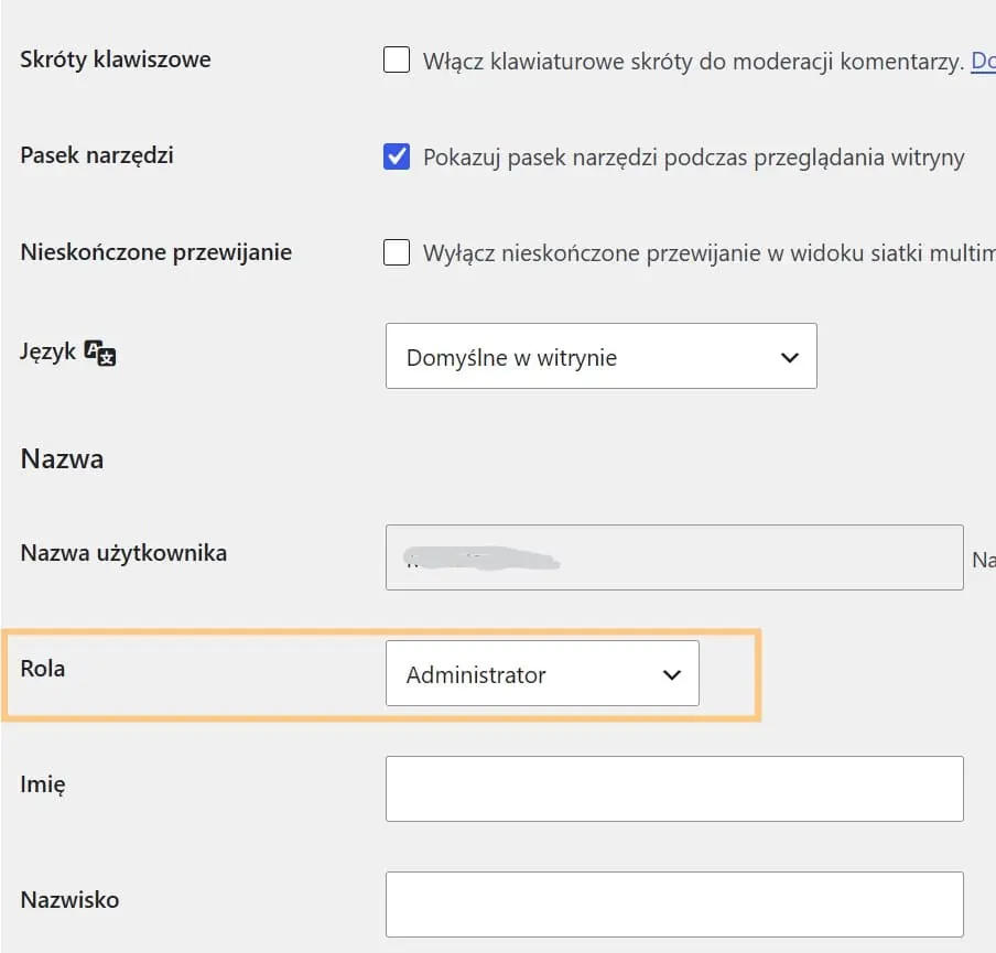 Jak i gdzie zmienić rolę użytkownika na stronie WordPress